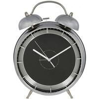 Black and Silver Neptune Twin Bell Alarm Clock