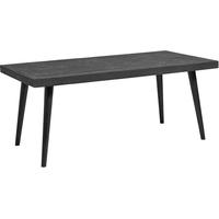 Black Concrete Wooden Rectangular Dining Table