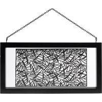 Black Wooden Frame with Metal Chain 30cm (Set of 4)