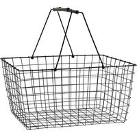 Black Metal Shopping Basket (Set of 4)