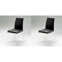 black jax dining chair pair