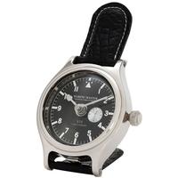 Black Leather Clock Marine Master