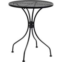 Black Round Garden Table