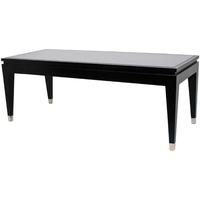 Black Glass Top Coffee Table