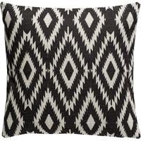 Black and Beige Diamond Cushion Cover (Set of 4)