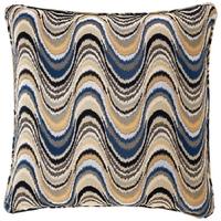 Blue and Beige Large Pillow Jardin