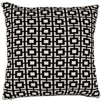 Black and White Pillow Abstract Squares (Set of 2)