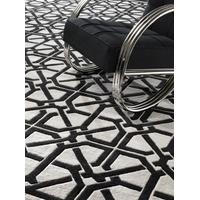 Black and Off White Carpet Webb 300x400cm