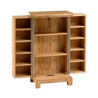 blakeney oak cddvd storage cupboard