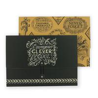 black scroll set of 2 a4 document wallets