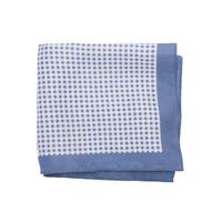 Blue Pattern 100% Silk Pocket Square