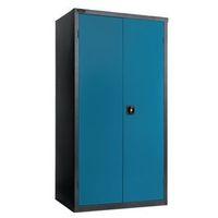 black carcass cupboard standard blue with 3 shelves