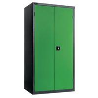 BLACK CARCASS CUPBOARD - STANDARD, GREEN WITH 3 SHELVES