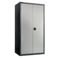 BLACK CARCASS CUPBOARD - STANDARD, GREY WITH 3 SHELVES