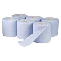 Blue Paper Rolls - 2 Ply Embossed Centre Feed ASH - Hand Towel - 130 Metre (42)