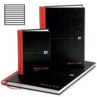 Black n Red Book Casebound 90gsm Ruled 192 Pages A6 Ref C66655 [Pack of 5]