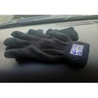Bluefingers Mens Wireless Bluetooth Gloves in Black with Capacitive Pads for Smartphone Touch Screen Operation
