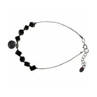 Black Stone & Silver Bracelet