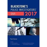 Blackstone\'s Police Investigators\' Q&A 2017