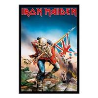 black framed iron maiden trooper poster approx 39 x 27 inches 98 x 68  ...