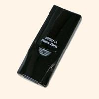 Black windproof flameless lighter - recharges from a USB socket