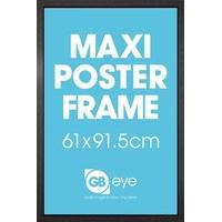 black wooden 61x915cm maxi poster frame