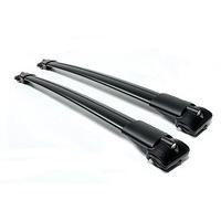 Black Aluminium Aero bars For LACETTI Est 05 Onwards 5-Door Model With Roof Rail FREE 48H DELIVERY BUY IT NOW