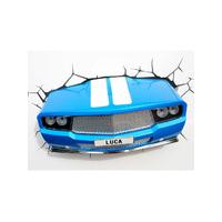 Blue Classic Car 3D LED Wall Light