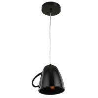 Black Gloss Mug Designed Pendant Ceiling Light Fitting