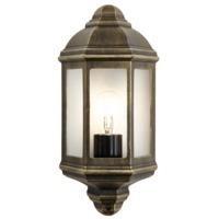 blackgold cast aluminium flush wall lantern light