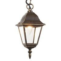 Black/Gold Cast Aluminium IP44 Outdoor Hanging Lantern