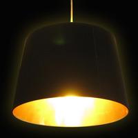 black amp gold lamp shade 17859