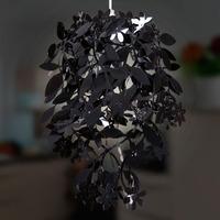 black floral pendant lampshade 10391