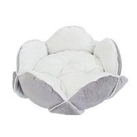 blossom snuggle bed white grey diameter 50cm x h 20cm