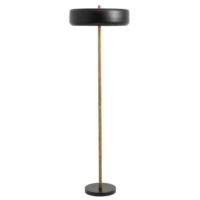 Black & Brass Club Floor Lamp