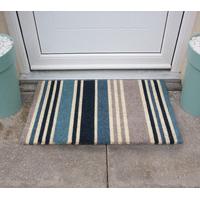 Blue Striped Doormat 45x75cm