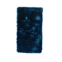 Blue Silky Shaggy Rug Pari 120X170
