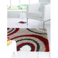 black red swirl shaggy rug petersberg 160x230