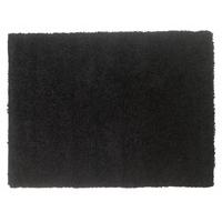 black shaggy area rug venice 60x110