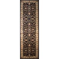 black gold damask traditional rugs farhan 80x260