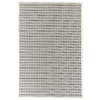 Black & Beige Outdoor Geometric Rug - Floorit 160x230