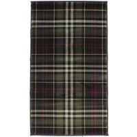 Black Highland Tartan Rug Inverness 80X150