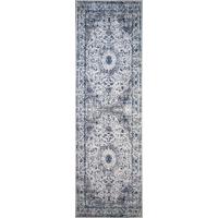 Blue Distressed Traditional Rugs - Halcyon 80x260