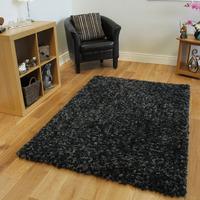 black charcoal shag rug fondant truffle large