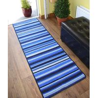 Blue Striped Runner Mat - Luna