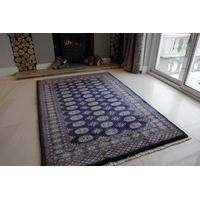 Blue Hand Made Pakistan Mori Oriental Rug