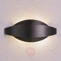 Black-gold metal wall lamp Lonna with LEDs