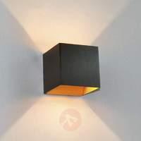 black led wall lamp aldrina gold inside