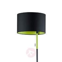 Black-green Landor fabric floor lamp
