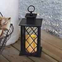 Black LED decorative lamp Jaipur Lantern